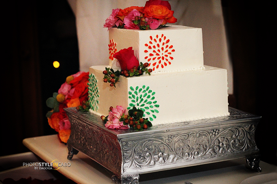 los cabos weddings cake